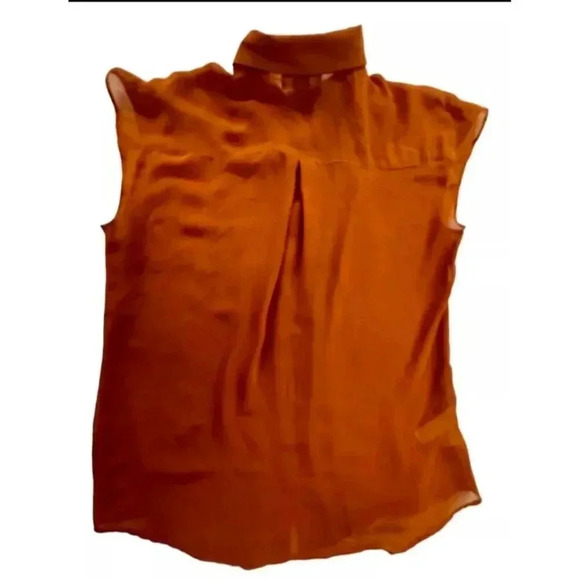 Ann Taylor Orange Blouse - Picture 4 of 5